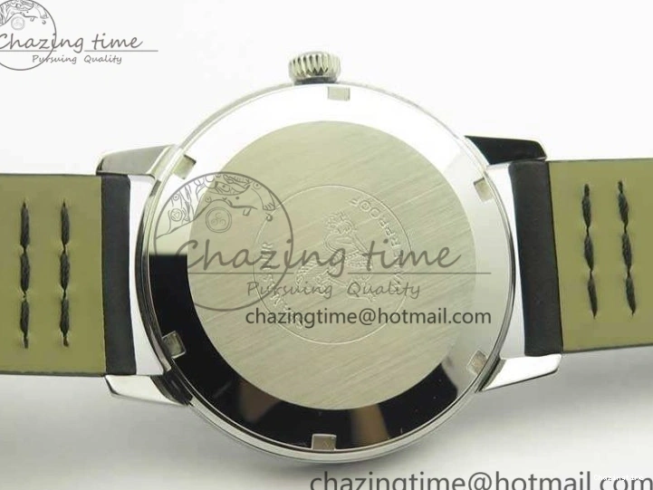 0301 EasyCare Seamaster 30 1962 SS TW Best Edition Black Dial On Leather Strap MIYOTA 8079